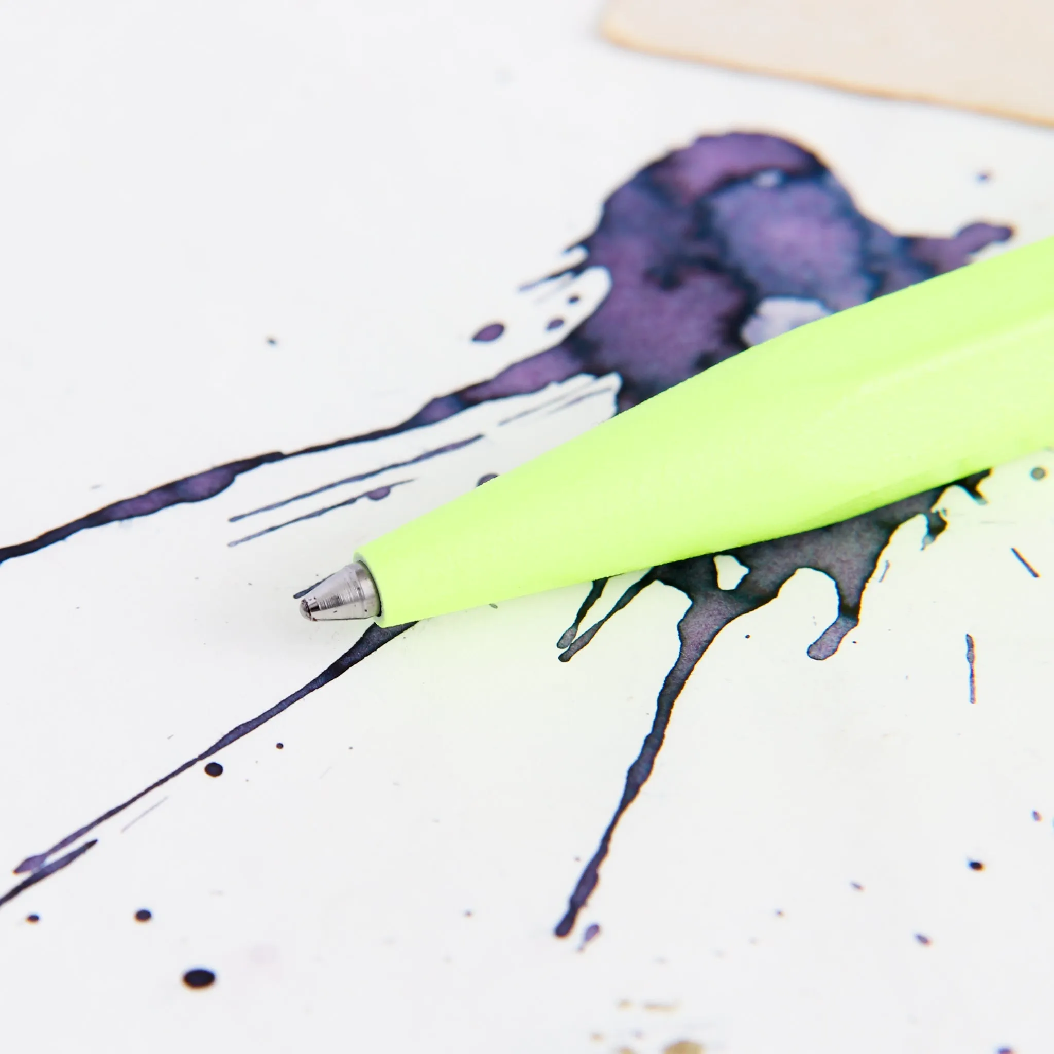 Caran d'Ache 849 Neon Yellow Ballpoint Pen