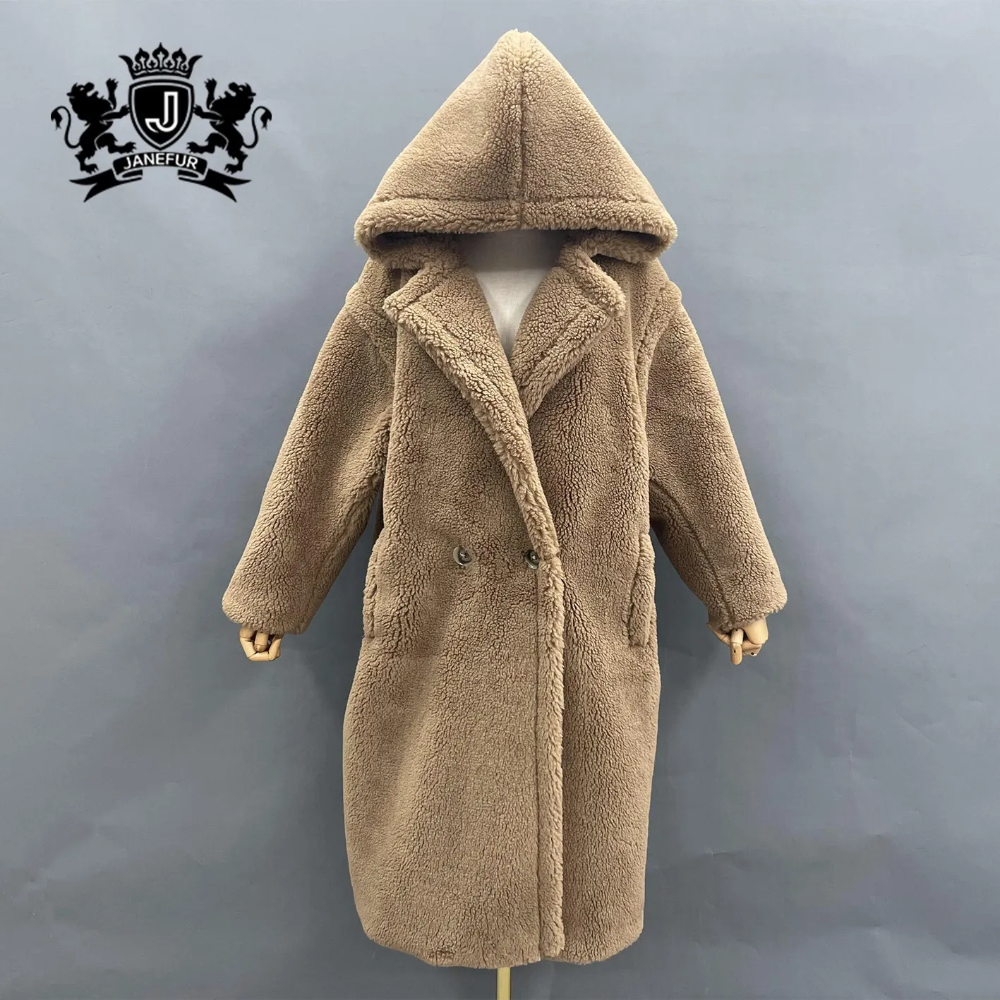Coat Winter Sheep Shearling Jacket Genuine Warm Lady Coat  Women Teddy Coat