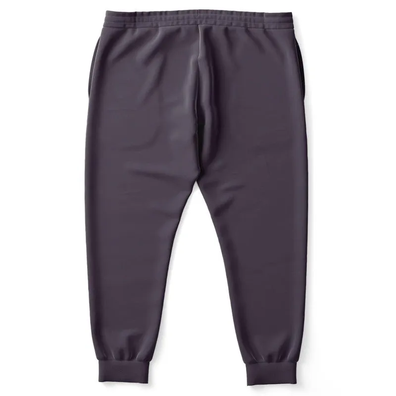 Dark Purple Gray Joggers | Unisex | with PLUS sizes | Dark Pale Pastel Purple Gray | C15M30Y0K80