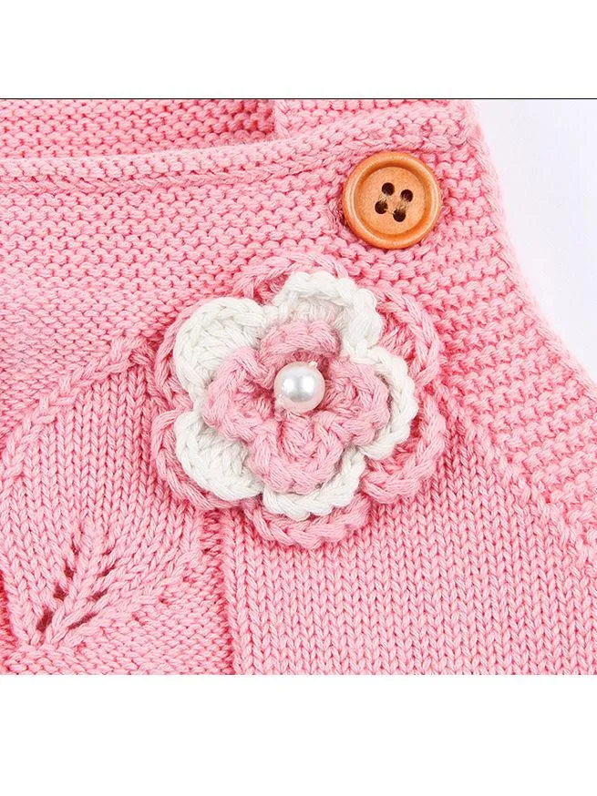 Flower Leaf Crochet Onesie Baby Knit Bodysuit crochet romper