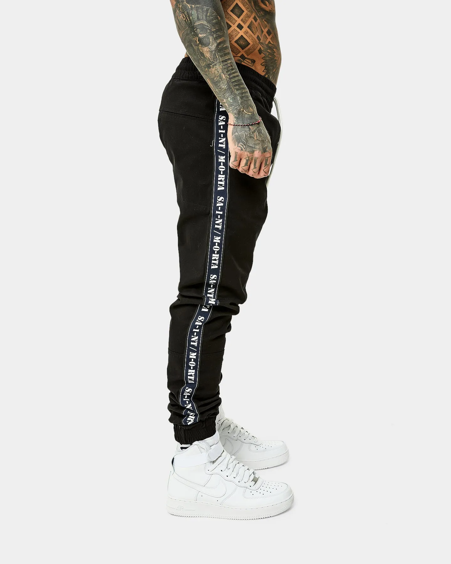Saint Morta Monolith Sport Joggers Black/Navy